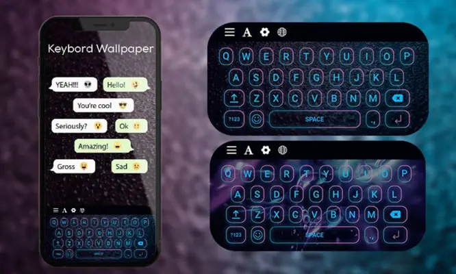 Neon led keyboard 2024 android App screenshot 0