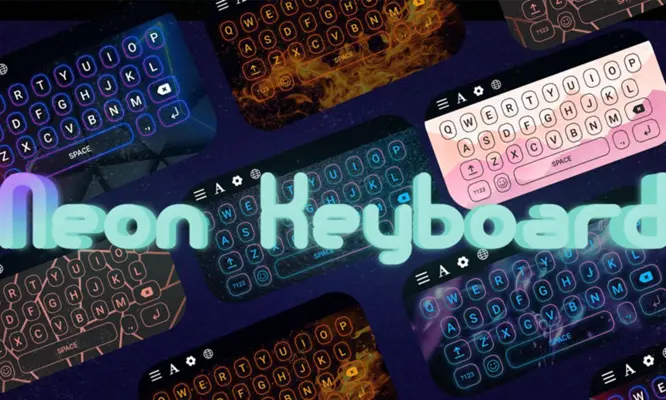 Neon led keyboard 2024 android App screenshot 4